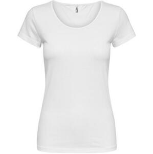 ONLY Dámské triko ONLLIVE LOVE LIFE Tight Fit 15205059 White M