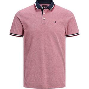 Jack&Jones Pánské polo triko JJEPAULOS Slim Fit 12136668 Rio Red L