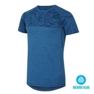 Husky Merino termoprádlo Pánské triko s krátkým rukávem tm. modrá XL