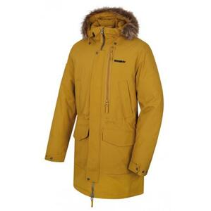 Husky Pánský zimní kabát Nelidas M horčicová XL