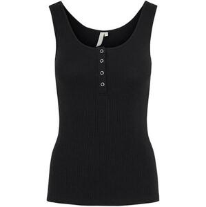 Pieces Dámské tílko PCKITTE Slim Fit 17101438 Black M