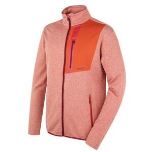 Husky Pánská mikina na zip Ane M dk. brick orange XL