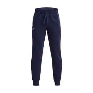 Under Armour Dětské tepláky Rival Fleece Joggers midnight navy YS