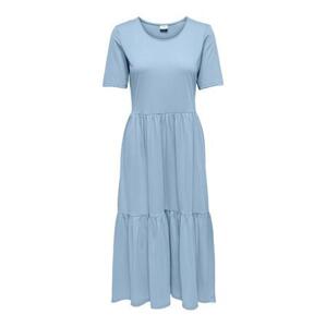 Jacqueline de Yong Dámské šaty JDYDALILA Loose Fit 15195291 Cashmere Blue M