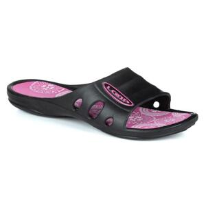 Loap boty dámské BIRDE žabky černo/růžové 40