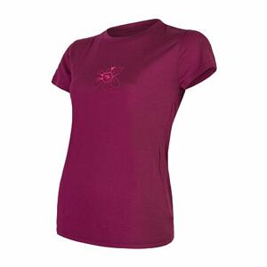 SENSOR MERINO ACTIVE PT ORCHID dámské triko kr.rukáv lilla Velikost: M