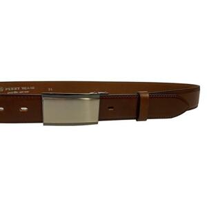 Penny Belts Pánský kožený společenský opasek 35-020-4PS-48 brown 100 cm