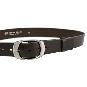 Penny Belts Dámský kožený opasek 72NKS-04 dark brown 95 cm