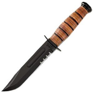 KA-BAR Nůž US ARMY ozubený ČERNÝ Barva: Černá