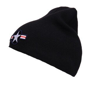 FOSTEX Čepice pletená BEANIE WWII AIR FORCE ČERNÁ Barva: Černá