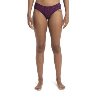 ICEBREAKER Wmns Merino 150 Siren Hipkini First Snow, Nightshade/Tempo/Aop (vzorek) velikost: S