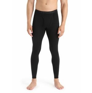 Pánské spodky ICEBREAKER Mens 200 Oasis Leggings w Fly, Black velikost: XL