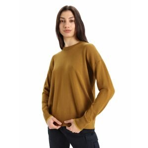 Dámský svetr ICEBREAKER Wmns Shearer Crewe Sweater, Clove/Silent Gold velikost: S