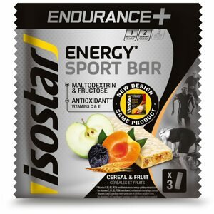 Isostar ENDURANCE+ SPORT BAR 3x40g OVOCE a CEREÁLIE